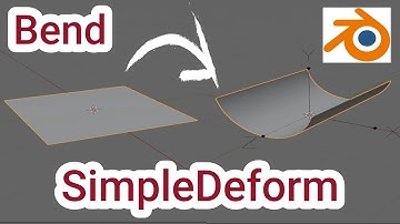Bending a plane in blender SimpleDeform modifier / Blender tutorial