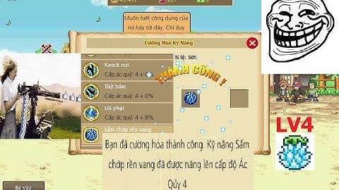 Hải Tặc Tí Hon - Cường hoá skill trái sét vs đầu bếp full cấp 4 cùng o0tony0o