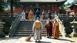 Little Sweeping Monk Is Actually a Hidden Kung Fu Grandmaster, Taking on Every Sect Leader Alone!