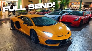 LOUD Lamborghinis & Ferraris Speed Off in the WET! Supercars of Singapore Meet @ Millenia Walk