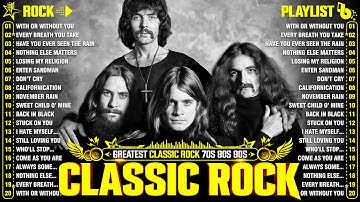 Aerosmith, Nirvana, ACDC, Queen, Bon Jovi, Scorpions, Guns N Roses 🔥 Best Classic Rock Of 70 80s