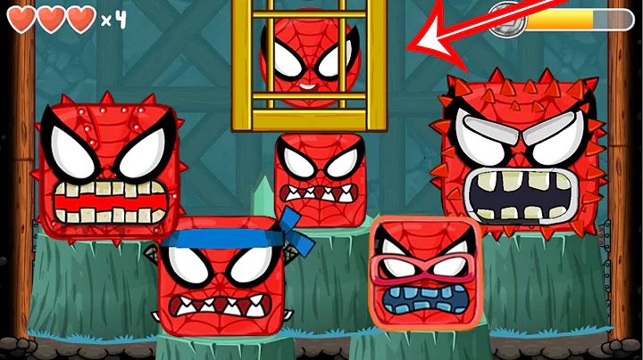 RED BALL 4 : SPIDERMAN BALL ALL LEVELS (15, 30, 45, 75) ALL VOLUMES ALL BOSSES (iOS, Android)