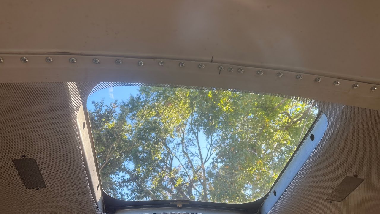 School Bus Installing Skylight and Max Fan - YouTube