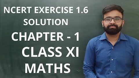 Class 11 Exercise 1.6 (Full Solution) Chapter 1 Sets