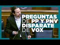 El vicepresidente Pablo Iglesias responde a las preguntas de la oposición