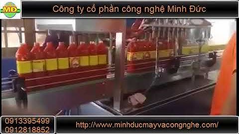 Máy chiết rót tương ớt giá rẻ  - CTCP Công Nghệ Minh Đức