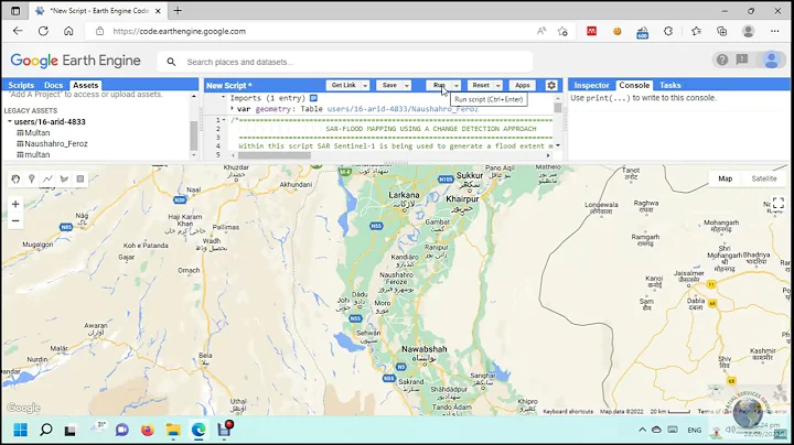 How to Map and Monitor flood using the google earth engine