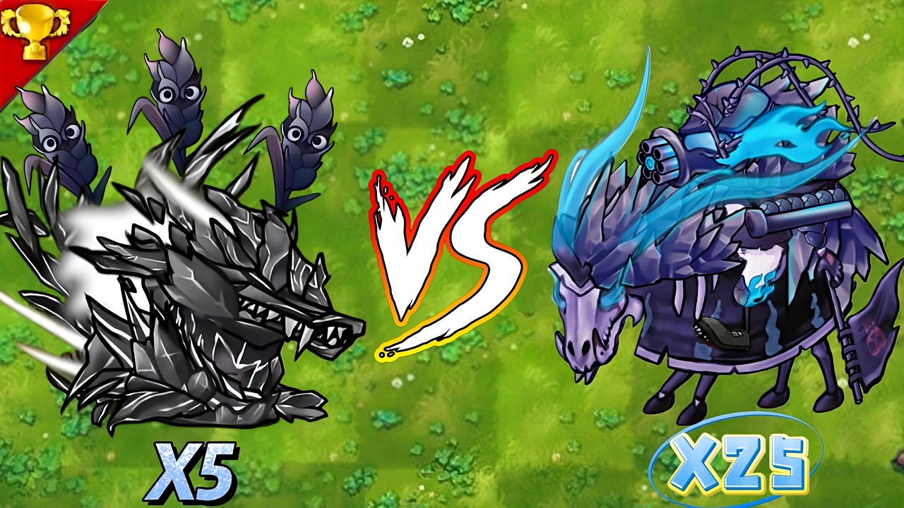 PVZ 1 Fusion 3.4.2 Challenge!5x obsidian barley VS 30x obsidian knight.-Who Will Win?