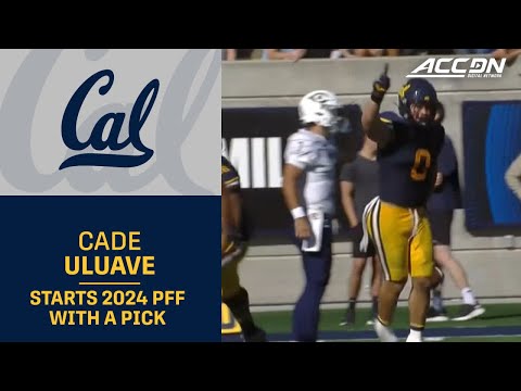 Cal's Cade Uluave Starts 2024 Off With A Pick