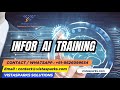 Infor AI Training from Vistasparks Solutions | Individual & Corporate Training