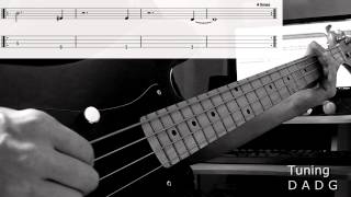 Avenged Sevenfold - Bat country bass cover with tablatures