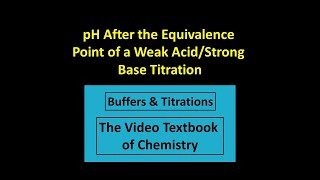 pH After the Equivalence Point of a Weak Acid/Strong Base Titration