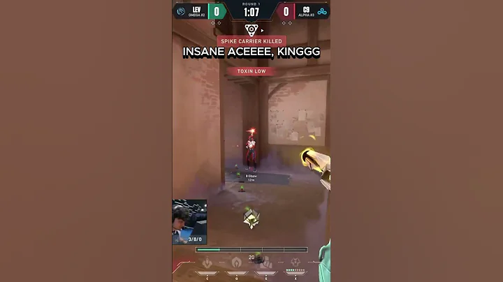 ROUND 1 AND ACE!  #valorant #valorantclutchmoments #valorantclips #clutch #ace #valorantlive