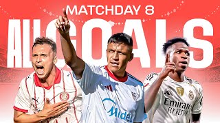 Visi įvarčiai 8-oje LALIGA EA SPORTS 2025/26 turo.