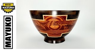 FRUIT BOWL SEGMENTED, woodturning