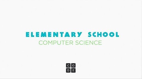 Elementary School Computer Science - PD video