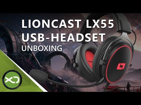 Unboxing Lioncast LX55 USB Gaming Headset mit Beleuchtung