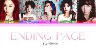 f(x) - Ending Page (Color Coded Eng/Han/Rom Lyrics)