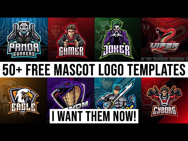 Mascote Logo Gamers Template Design Modelo