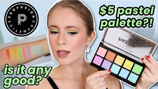 PROFUSION PASTEL PALETTE... is it any good?! + swatches! ($5 Pastel Palette from Walmart??)