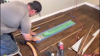 How to replace a damaged laminate board that’s in the middle of the floor