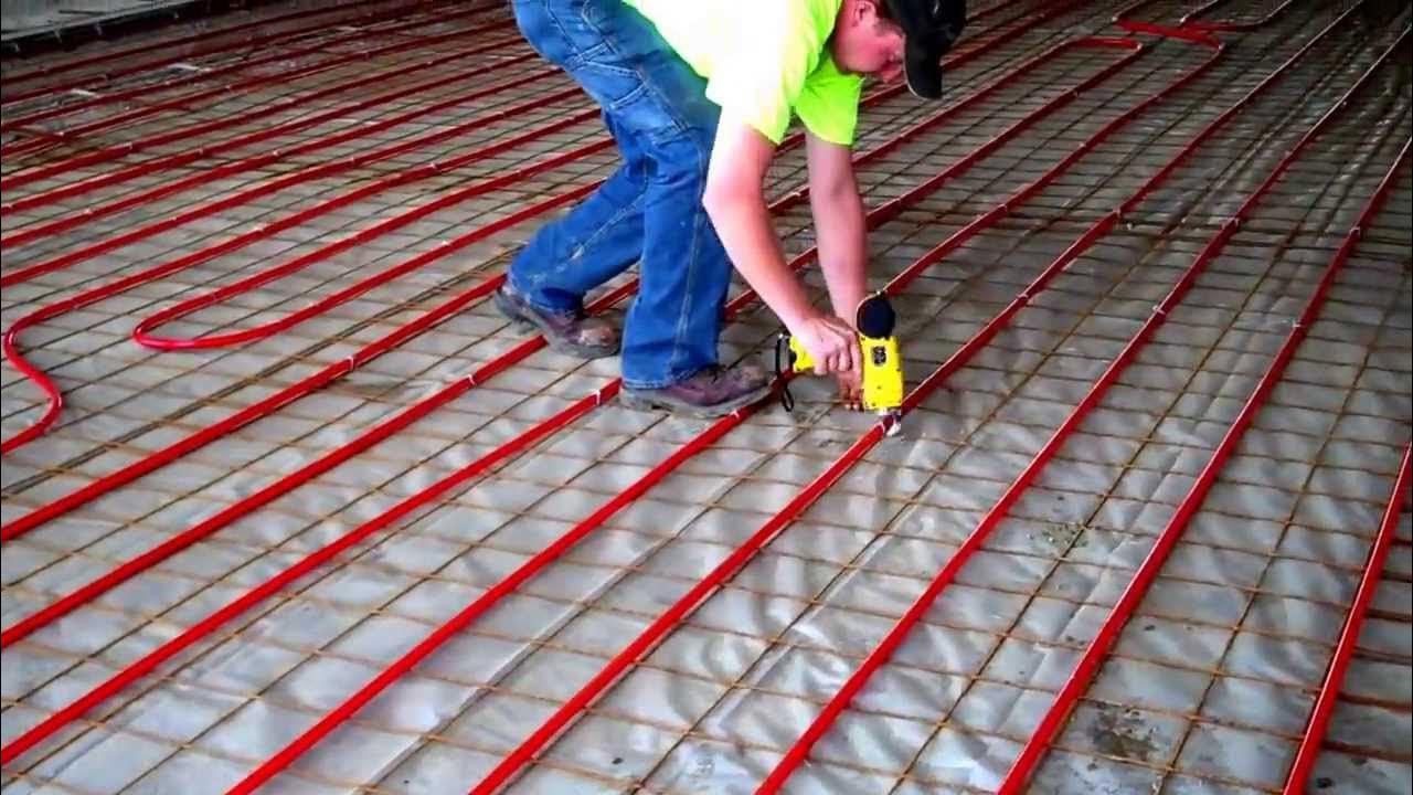 RADIANT FLOOR HEAT INSTALLATION YouTube
