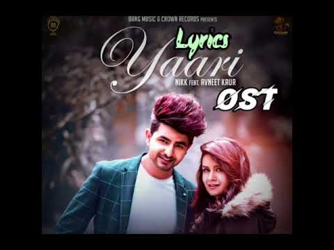 Yaari Nikk ft Avneet Kaur BANG Music LYrical Video With Translation