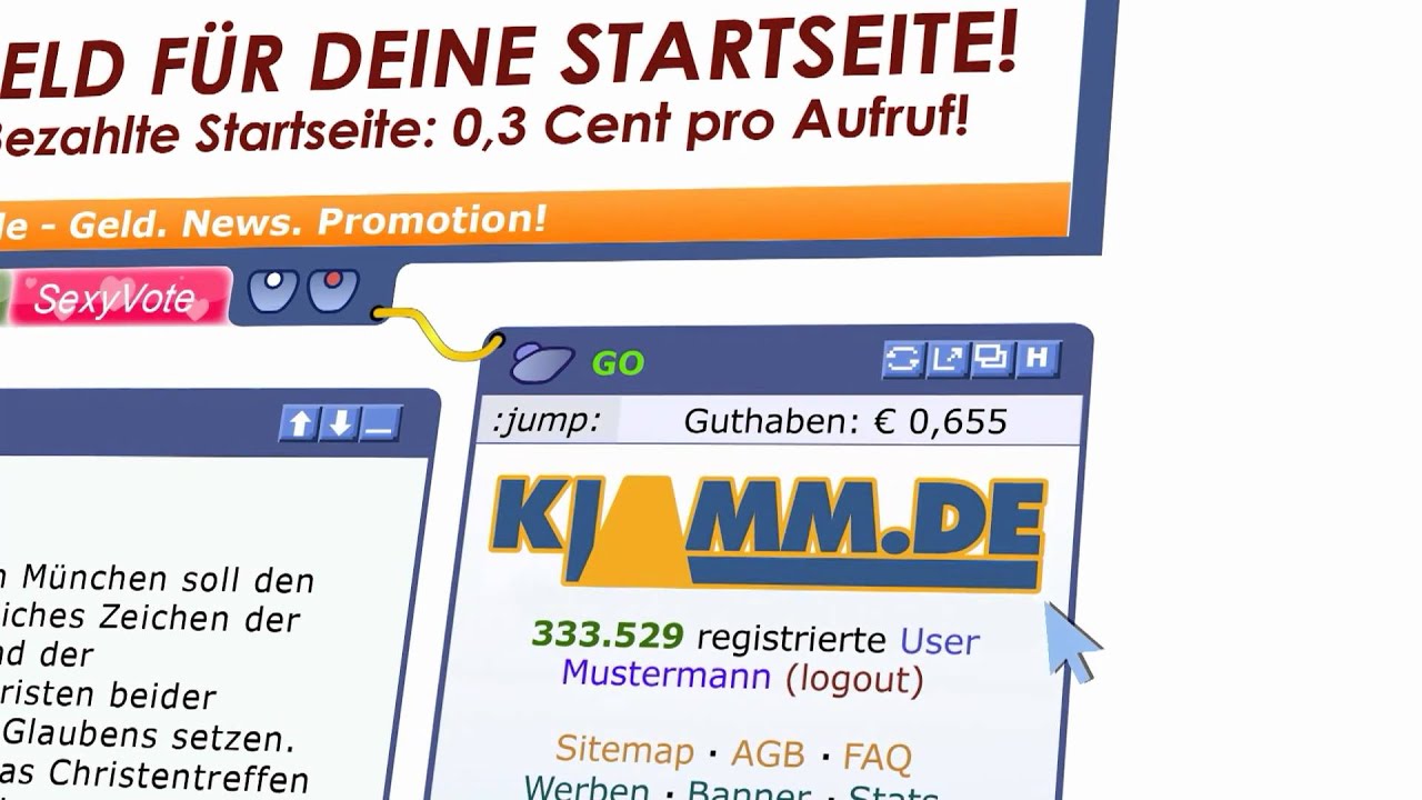 Klamm ist eine bezahlte Startseite und bietet ein Forum