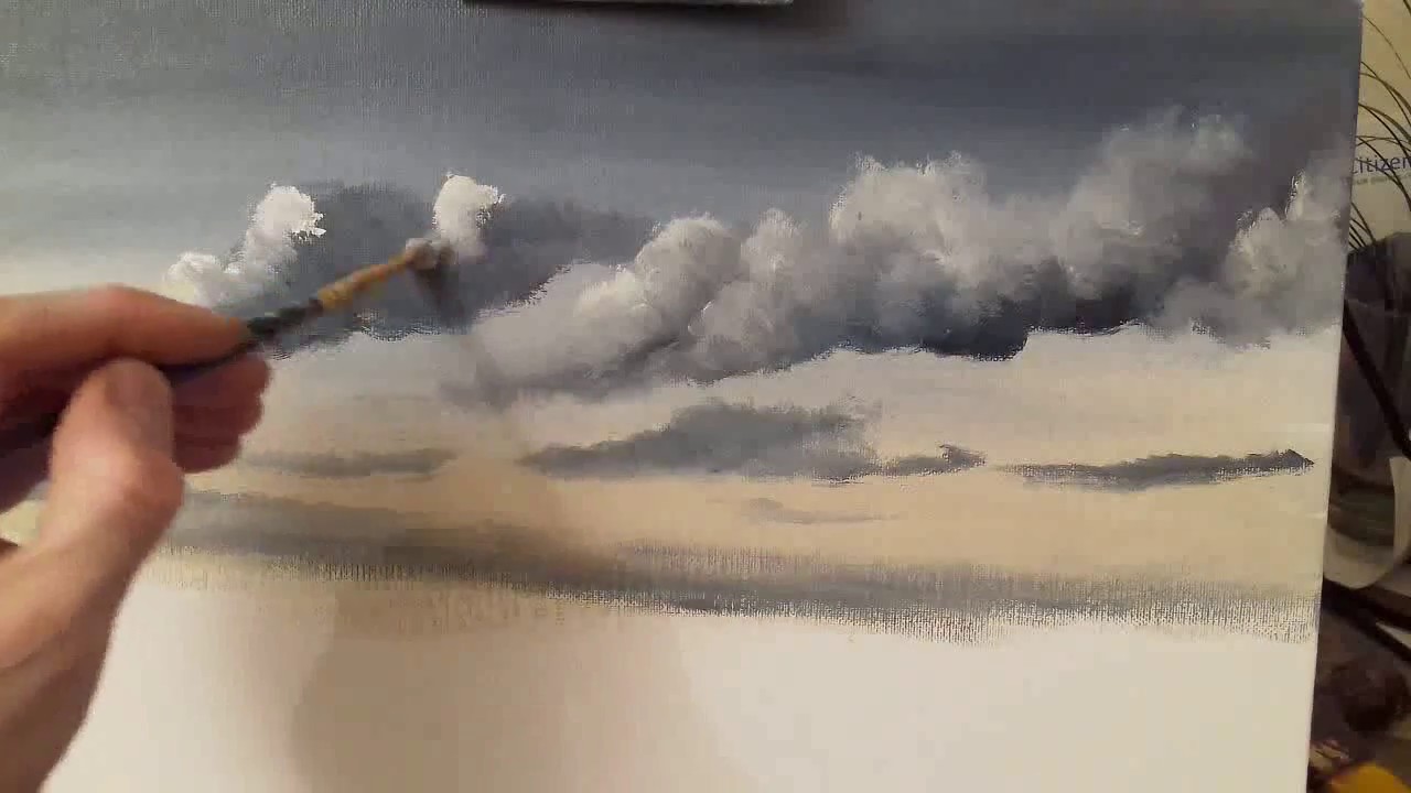 painting clouds tutorial YouTube