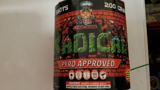 Radical 350g cake by Pyro Junkie fireworks 👍👍💥💥