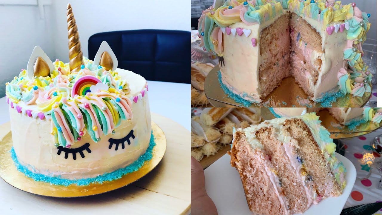 Comment Monter Un Gateau Licorne Youtube