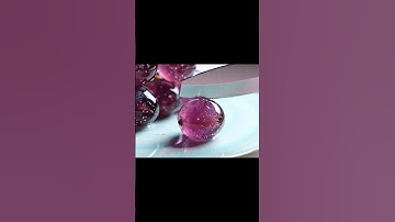ASMR Grape Made of Crystal? 🍇✨ Watch It Get Sliced in 8 Seconds | #Shorts #asmr