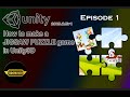 1 - Making a Jigsaw puzzle game in Unity3D - Episode 1