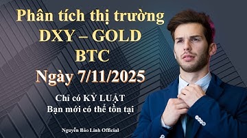 Vàng Sideway đi ngang, hướng đi tiếp theo là gì, phân tích GOLD, DXY,  BTC ngày 7/11/2025 - SKY-ICD