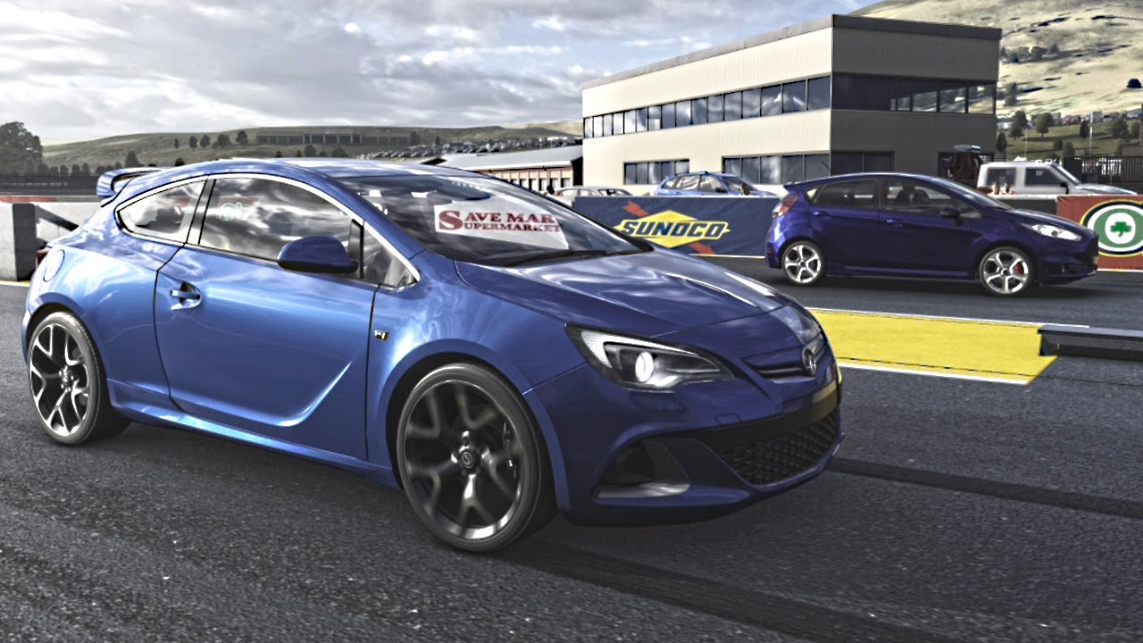 Vauxhall Astra Vxr Vs Ford Fiesta St Drag Race Youtube