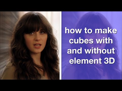 HOW TO MAKE CUBE WITH AND WITHOUT ELEMENT 3D ON AE 2O2O