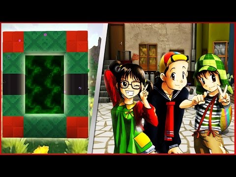 COMO FAZER UM PORTAL PARA O MUNDO DO CHAVES - Minecraft