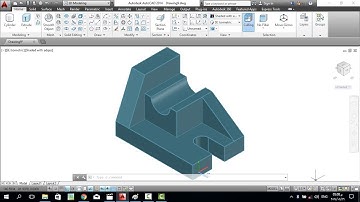 3D drawing using Autocad 2014 |make Isometric drawing from 2 views
