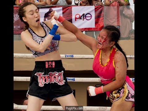 'BRUTAL' 5 Rounds of BARE KNUCKLE Boxing WOMEN at BKB30 Thailand