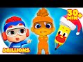 Magic Pencil Christmas! Hide and Seek with Baby DB | Mega Compilation | D Billions Kids Songs