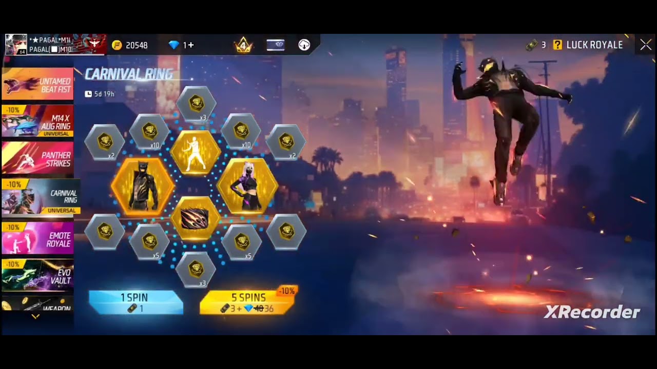 Free fire Max ring Royal bundle free 3 spine and bunder 😯🤯🤯🤯🤯🤯