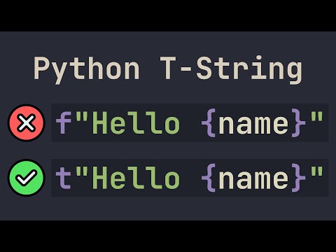 <strong>Python</strong> 3.14: Все НОВЫЕ фишки T-String