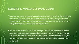 Chapter 8 Python Exercise Solutions