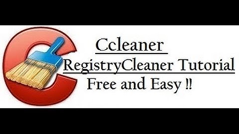 Ccleaner - Registry Cleaner Tutorial [Updated] - Free and Easy