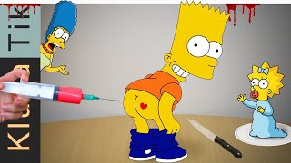 Kluna Tik eating Bart Simpson for dinner - ASMR no talking sounds | food MUKBANG