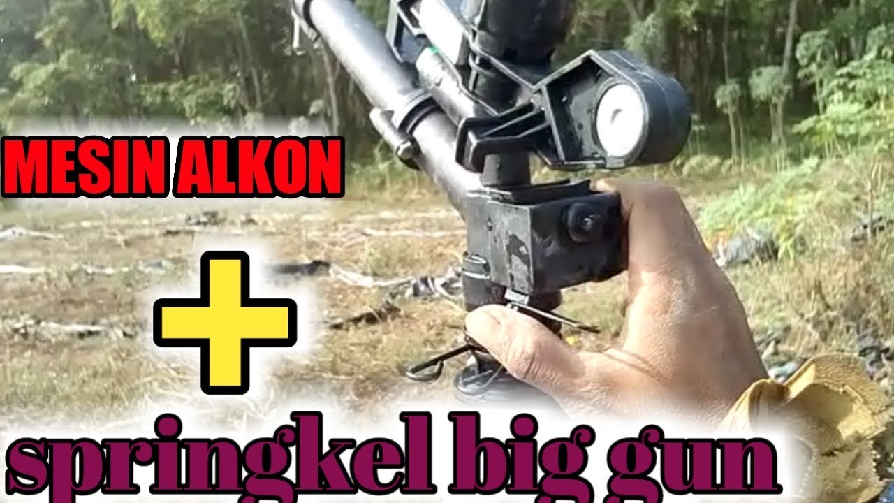 Springkel big gun dengan pendorong mesin alkon