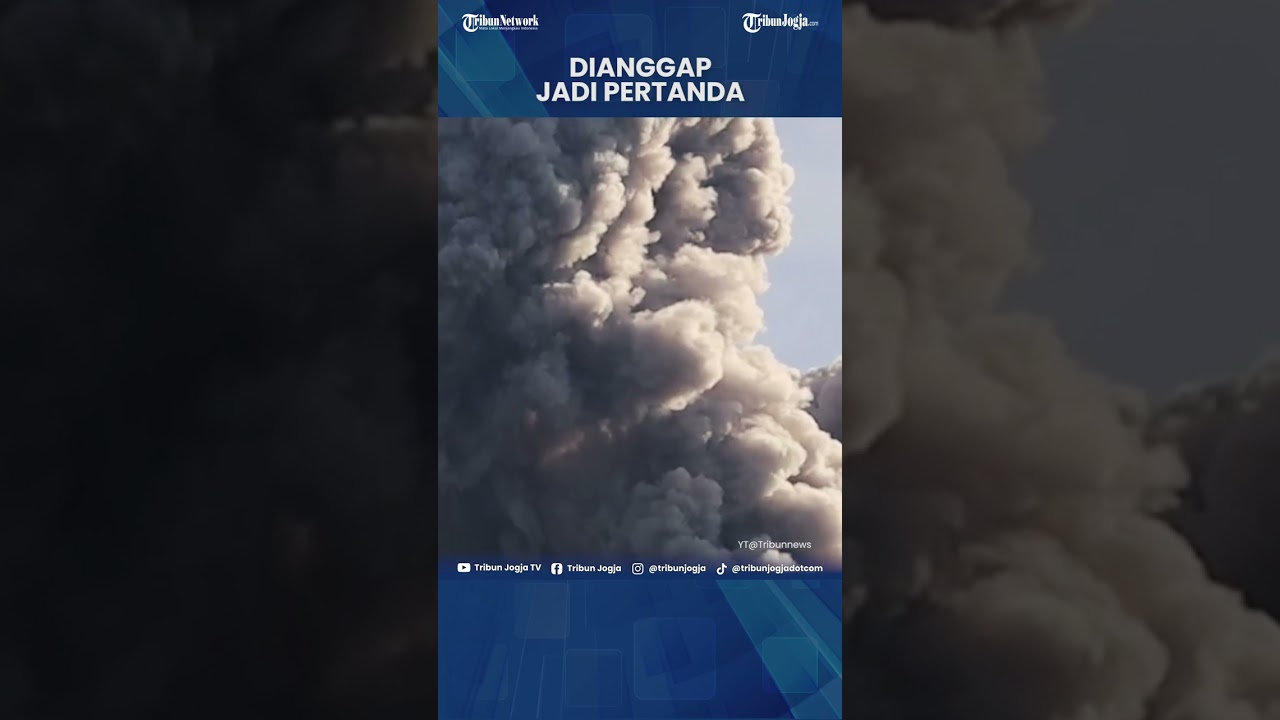 VIRAL AWAN PANAS GUNUNG MERAPI BERBENTUK MBAH PETRUK