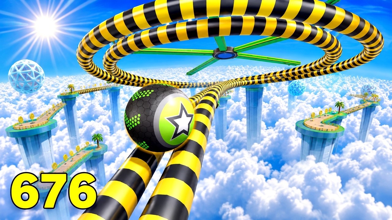 Going Balls, SpeedRun, Going Balls Portal Run Gameplay Level 1234