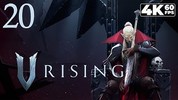 V Rising (PC) - 4K60 Playthrough Part 20 - Haunted Mine: Iron Ore & Building
