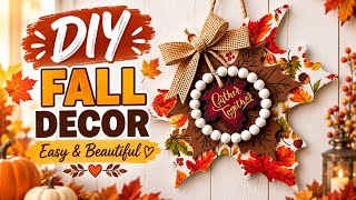 I Gave This Dollar Tree Leaf a Fall Makeover! 🍂 | Easy DIY